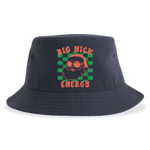 Retro Groovy Big Nick Santa Energy Christmas Trendy 2022 Sustainable Bucket Hat