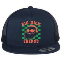 Retro Groovy Big Nick Santa Energy Christmas Trendy 2022 Flat Bill Trucker Hat
