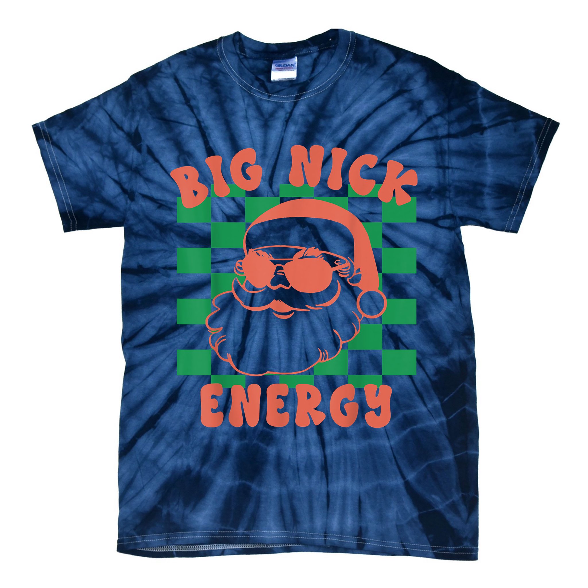 Retro Groovy Big Nick Santa Energy Christmas Trendy 2022 Tie-Dye T-Shirt