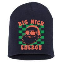 Retro Groovy Big Nick Santa Energy Christmas Trendy 2022 Short Acrylic Beanie