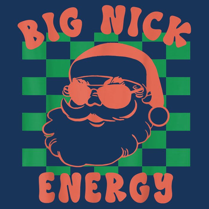 Retro Groovy Big Nick Santa Energy Christmas Trendy 2022 Short Acrylic Beanie
