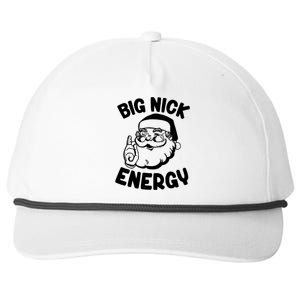 Retro Groovy Big Nick Santa Energy Christmas Funny Snapback Five-Panel Rope Hat