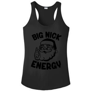 Retro Groovy Big Nick Santa Energy Christmas Funny Ladies PosiCharge Competitor Racerback Tank