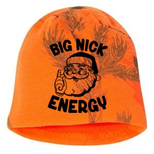 Retro Groovy Big Nick Santa Energy Christmas Funny Kati - Camo Knit Beanie