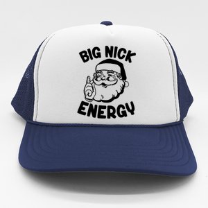 Retro Groovy Big Nick Santa Energy Christmas Funny Trucker Hat