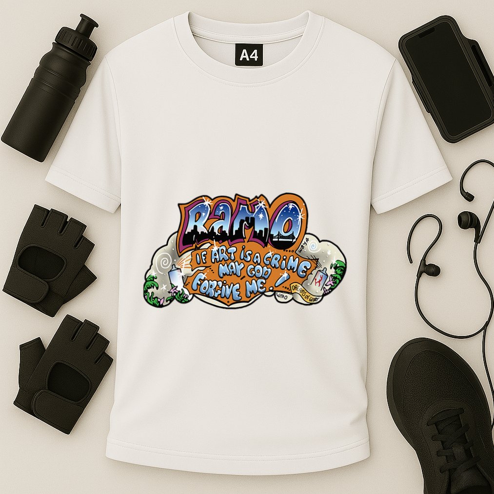 Ramo Graffiti Beat Street Cooling Performance Crew T-Shirt