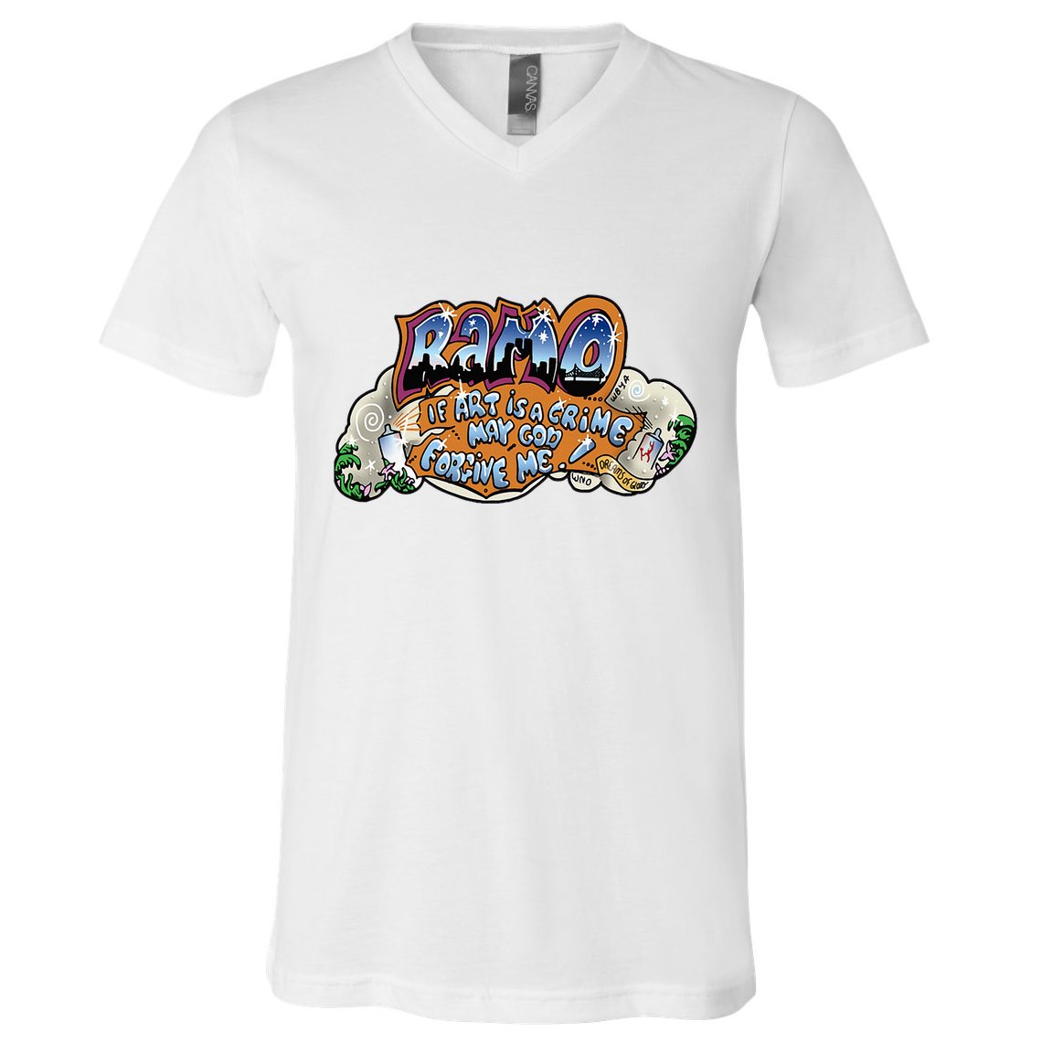 Ramo Graffiti Beat Street V-Neck T-Shirt