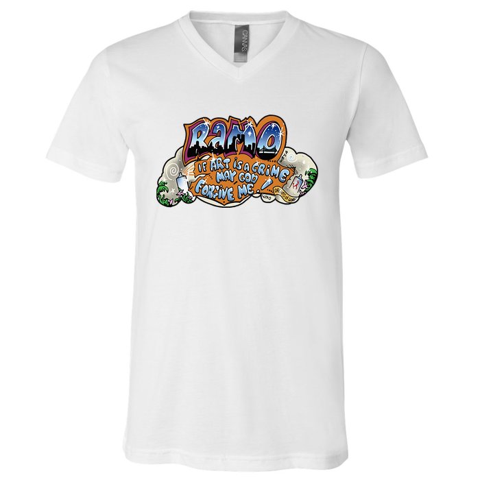 Ramo Graffiti Beat Street V-Neck T-Shirt