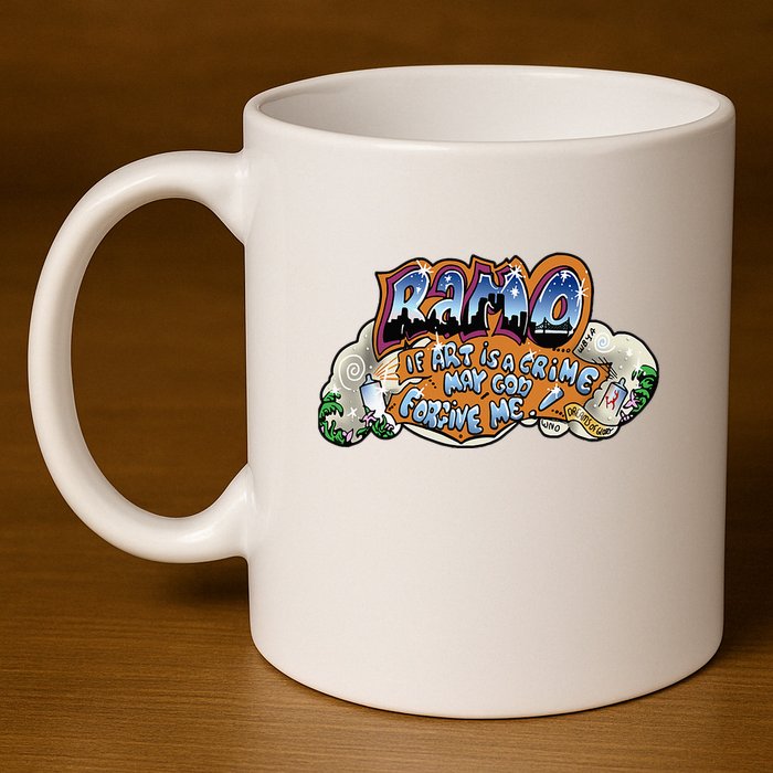 Ramo Graffiti Beat Street 11oz C Handle Ceramic Mug