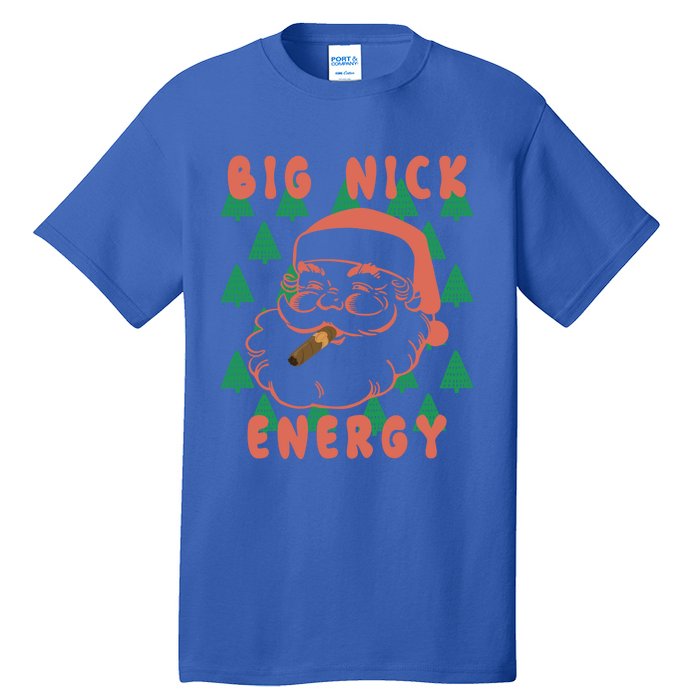 Retro Groovy Big Nick Santa Energy Christmas Xmas 2024 Funny Gift Tall T-Shirt