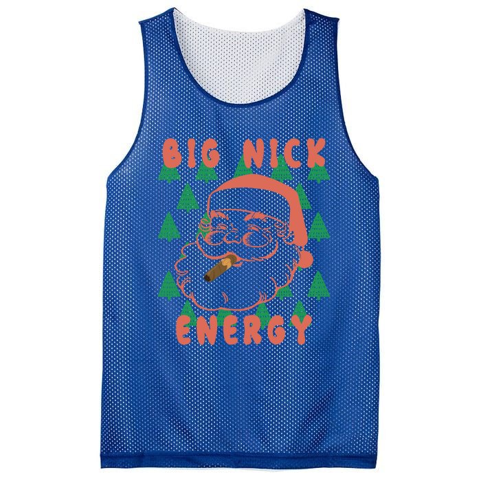 Retro Groovy Big Nick Santa Energy Christmas Xmas 2024 Funny Gift Mesh Reversible Basketball Jersey Tank