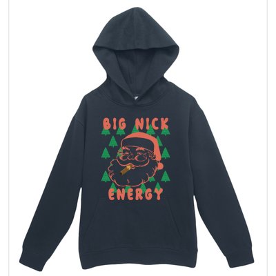 Retro Groovy Big Nick Santa Energy Christmas Xmas 2024 Funny Gift Urban Pullover Hoodie