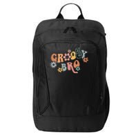 Retro Groovy Brother Matching Family 1st Birthday Party City Backpack