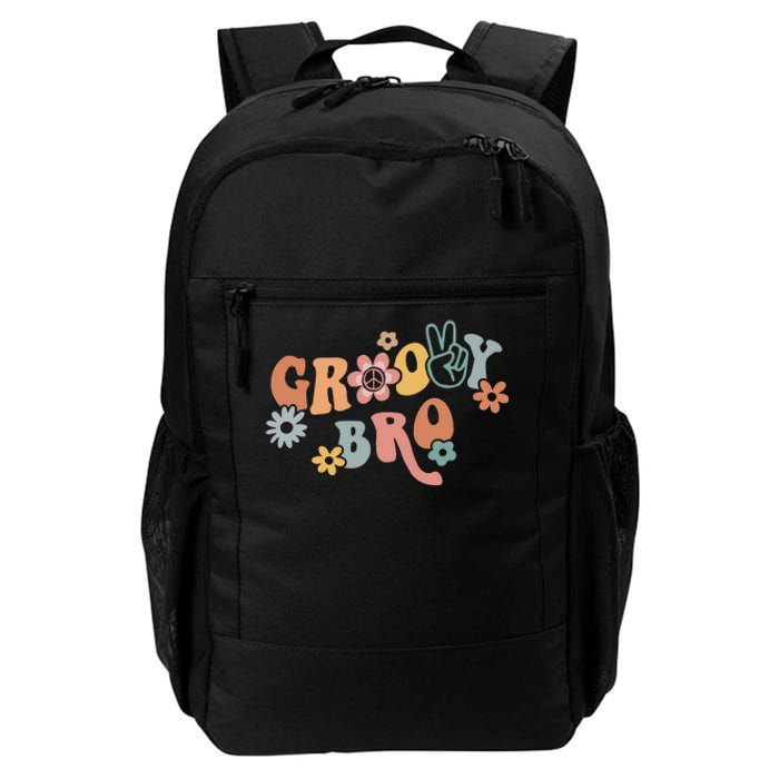 Retro Groovy Brother Matching Family 1st Birthday Party Daily Commute Backpack