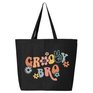 Retro Groovy Brother Matching Family 1st Birthday Party 25L Jumbo Tote