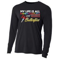 Reaction Glass Butterfly Rainbow Phlebotomy Laboratory Cooling Performance Long Sleeve Crew