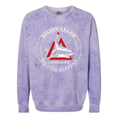 Relson Gracie Cleveland Jiujitsu Red Belt Colorblast Crewneck Sweatshirt