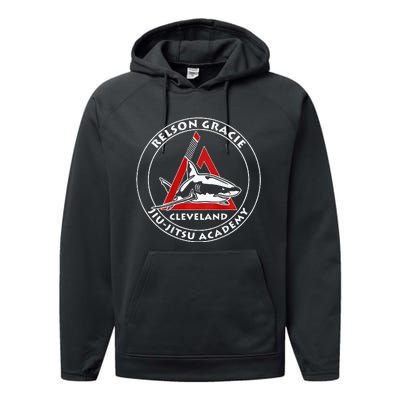 Relson Gracie Cleveland Jiujitsu Red Belt Performance Fleece Hoodie