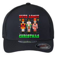 Retro Groovy Christmas Nuts About Christmas Nutcracker Flexfit Unipanel Trucker Cap