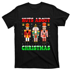 Retro Groovy Christmas Nuts About Christmas Nutcracker T-Shirt