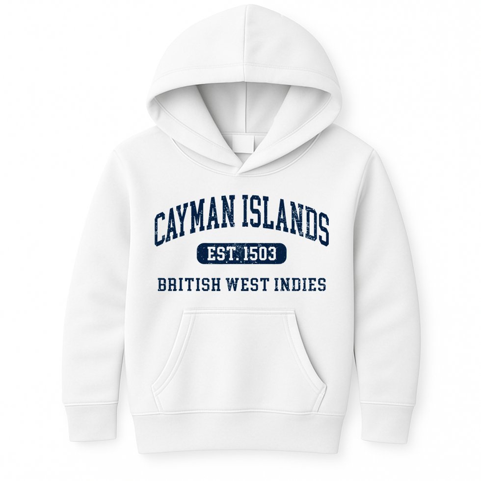 Retro Grand Cayman Islands 1503 Vintage Vacation Souvenir Kids Hoodie