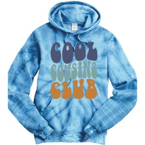 Retro Groovy Cool Cousin Club Tie Dye Hoodie