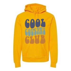 Retro Groovy Cool Cousin Club Premium Hoodie