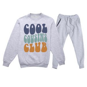 Retro Groovy Cool Cousin Club Premium Crewneck Sweatsuit Set