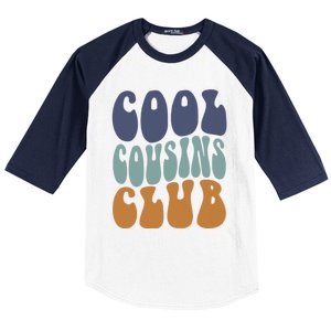 Retro Groovy Cool Cousin Club Baseball Sleeve Shirt