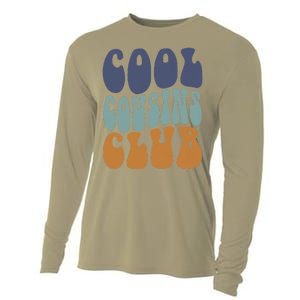 Retro Groovy Cool Cousin Club Cooling Performance Long Sleeve Crew