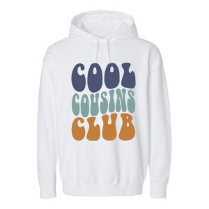 Retro Groovy Cool Cousin Club Garment-Dyed Fleece Hoodie