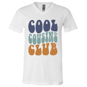 Retro Groovy Cool Cousin Club V-Neck T-Shirt