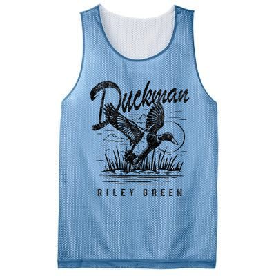 Riley Green Country Music Singer Duckman Mesh Reversible Basketball Jersey Tank