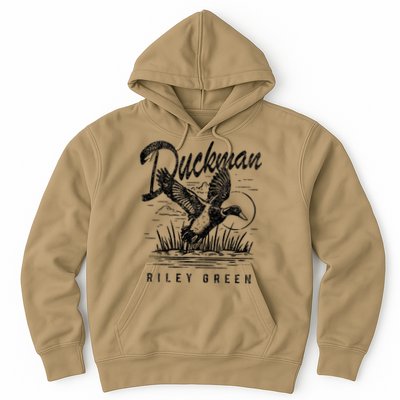 Riley Green Country Music Singer Duckman Hoodie
