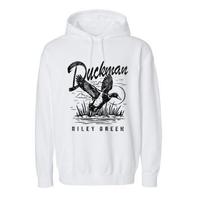 Riley Green Country Music Singer Duckman Garment-Dyed Fleece Hoodie