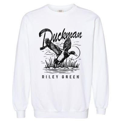 Riley Green Country Music Singer Duckman Garment-Dyed Sweatshirt