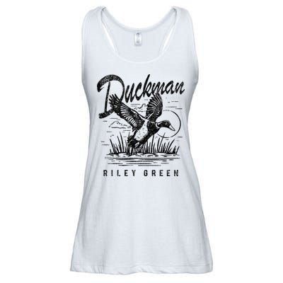 Riley Green Country Music Singer Duckman Ladies Essential Flowy Tank