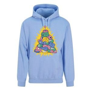 Retro Gamer Controller Christmas Tree Meaningful Gift Unisex Surf Hoodie