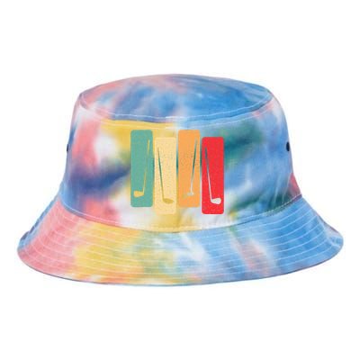 Retro Golf Club Vintage Golf Lover Tie Dye Newport Bucket Hat