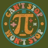 Retro Groovy Can'T Stop Pi Won'T Stop Pi Day Math Teachers T-Shirt