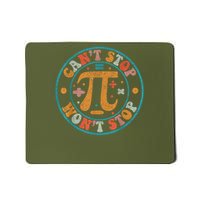 Retro Groovy Can'T Stop Pi Won'T Stop Pi Day Math Teachers Mousepad