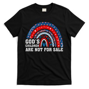 Rainbow Gods Children Are Not For Sale Political USA Flag T-Shirt