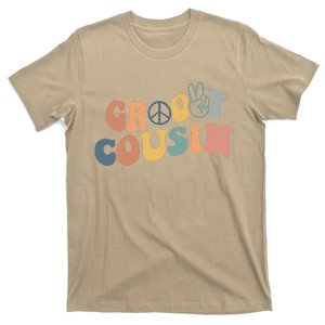 Retro Groovy Cousin Matching Family 1st Birthday Party T-Shirt