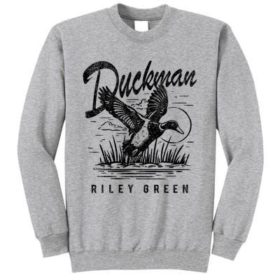 Riley Green Country Music Singer Duckman Tall Sweatshirt