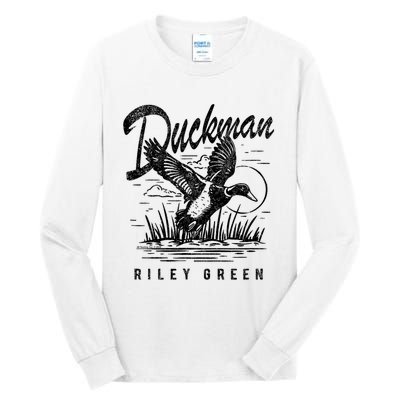 Riley Green Country Music Singer Duckman Tall Long Sleeve T-Shirt