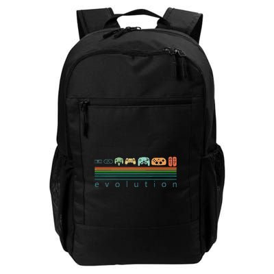 Retro Game Controller Evolution 80s 90s Game Lover Daily Commute Backpack