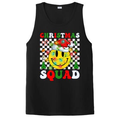 Retro Groovy Christmas Squad Santa Claus Smile Face Xmas Pjs Gift PosiCharge Competitor Tank