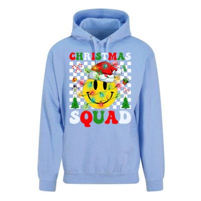 Retro Groovy Christmas Squad Santa Claus Smile Face Xmas Pjs Gift Unisex Surf Hoodie