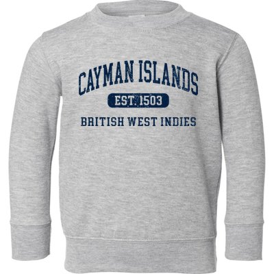 Retro Grand Cayman Islands 1503 Vintage Vacation Souvenir Toddler Sweatshirt
