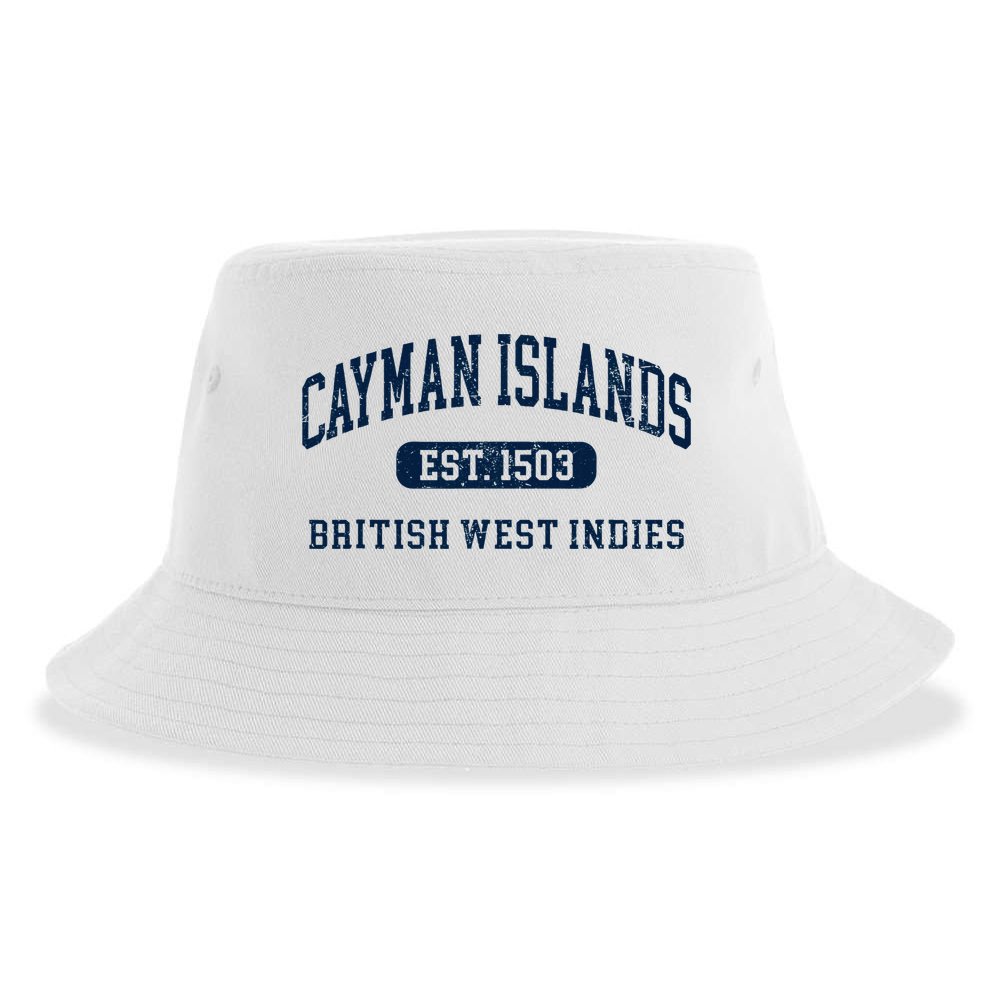 Retro Grand Cayman Islands 1503 Vintage Vacation Souvenir Sustainable Bucket Hat